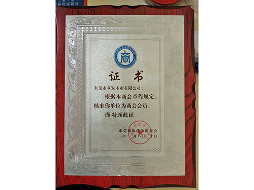 福建莆田商會(huì)會(huì)員證書